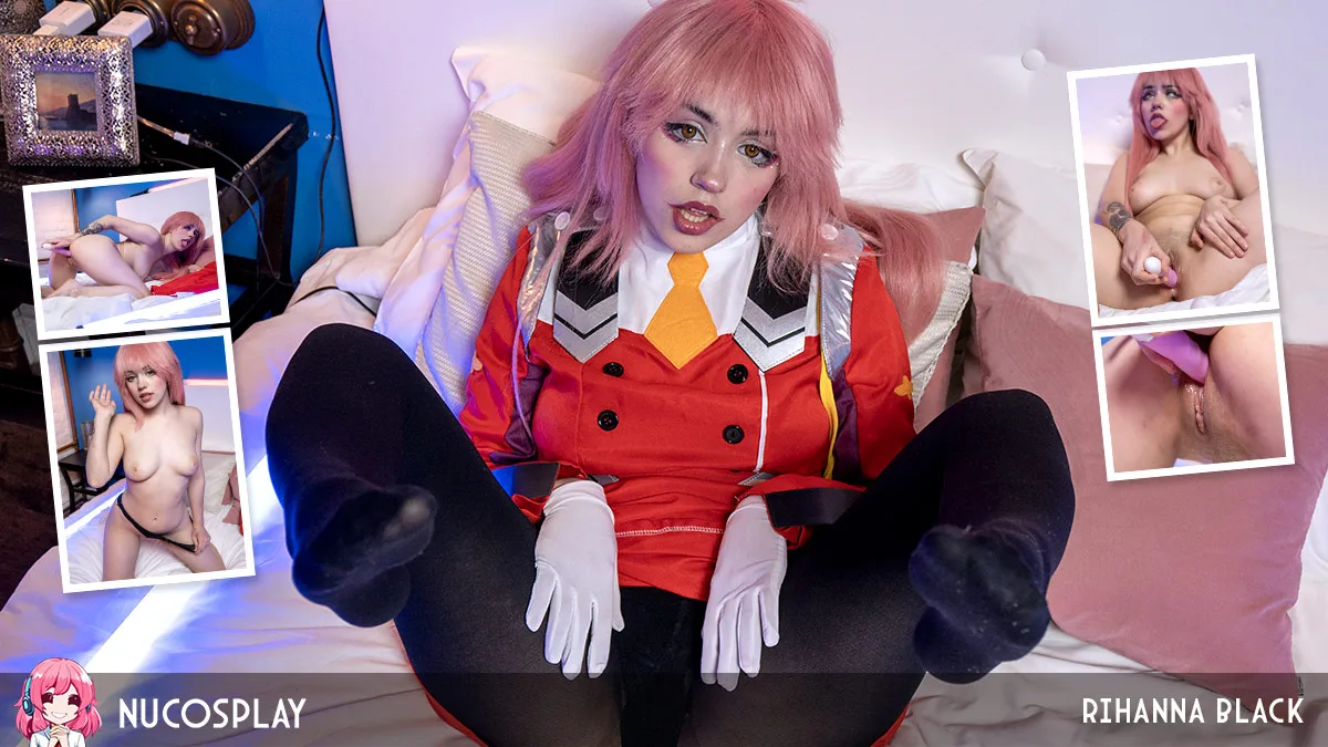 Rihanna Black Is A Slutty Anime Girl Who Gets Horny From Sucking A Lollipop - NuCosplay