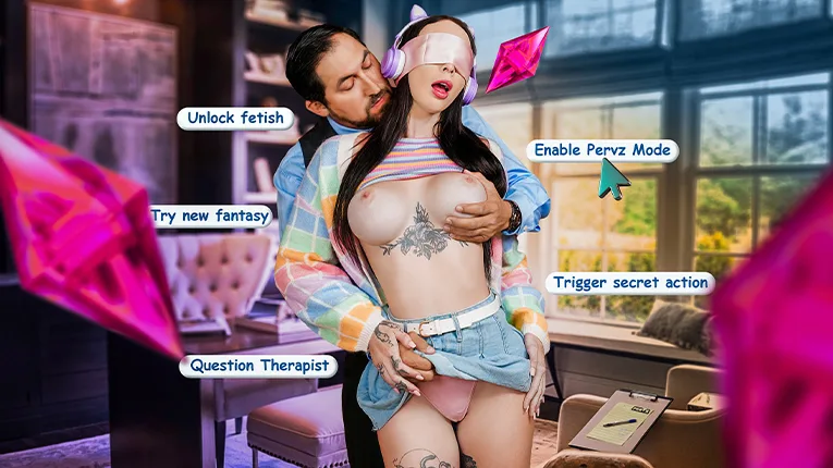 “Fucking IRL?!” Shy E-Girl Squirts All Over Her Pervy Therapist’s Cock - PervTherapy