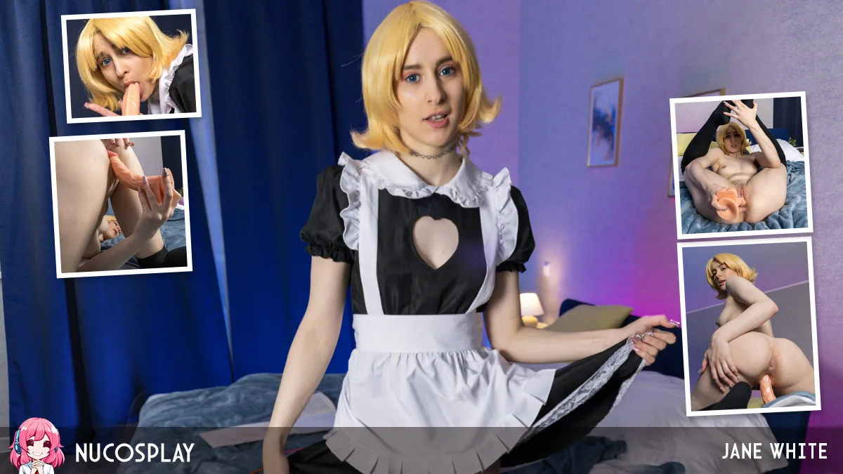 Lovely PAWG Jane White Vs. Long Dildo - NuCosplay